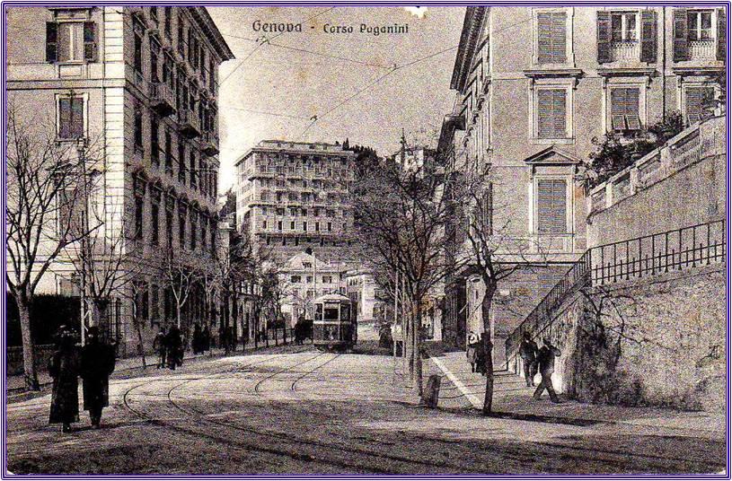 Castelletto Genova, cartolina antica