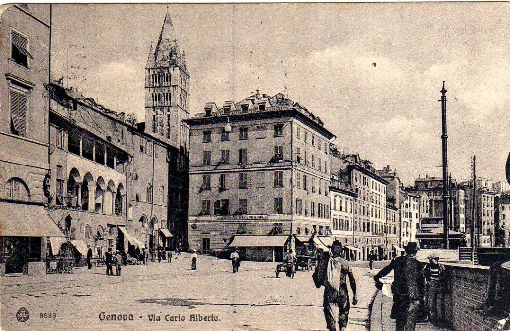 Commedna di Pré, cartolina antica di Genova
