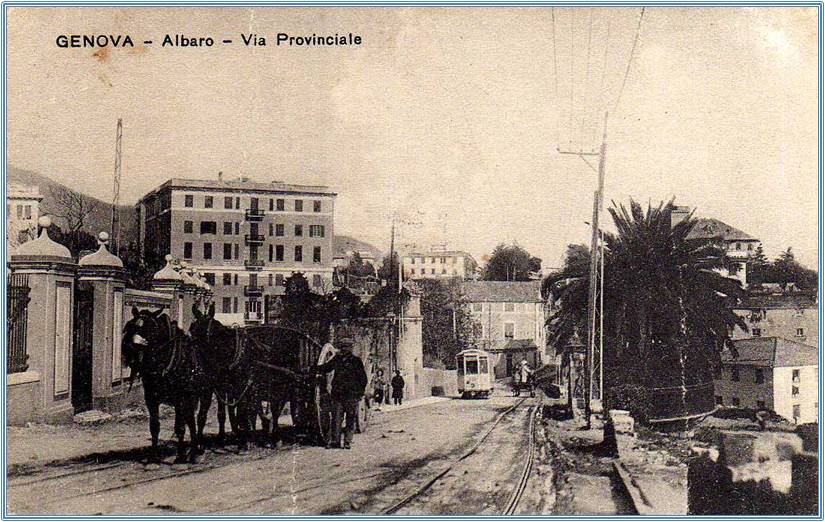 Genova Albaro, cartolina antica