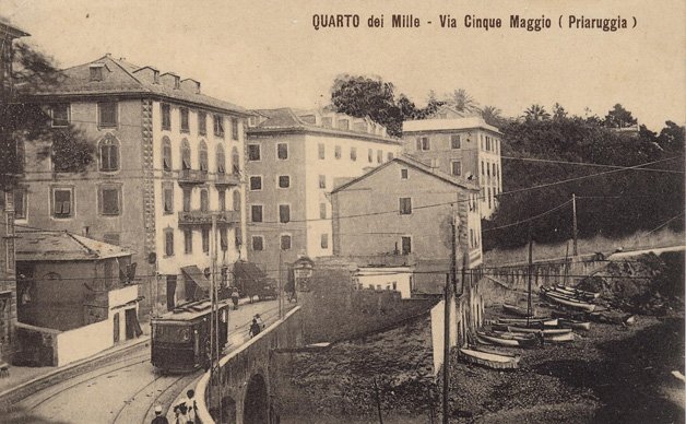 Genova Quarto, cartolina antica